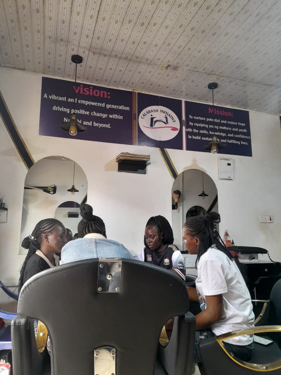Trainees learning side by side